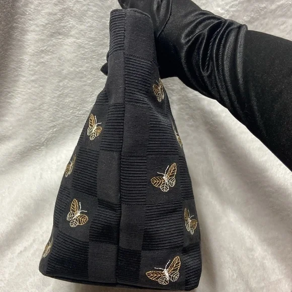 Vintage Talbots butterfly Mini tote bag with plastic handles. - Picture 3 of 13